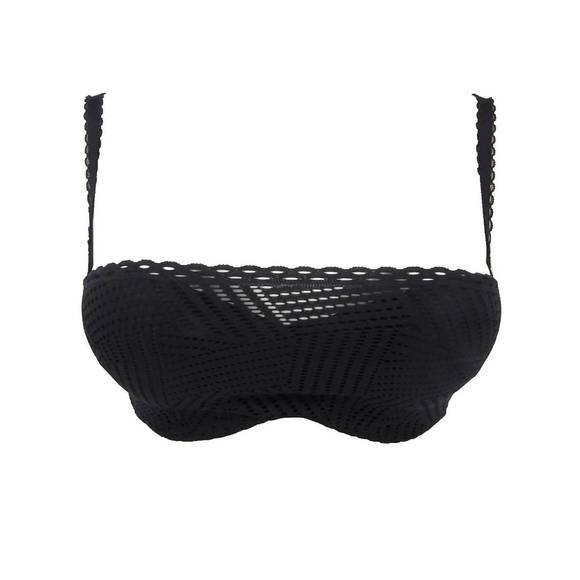 NEW ANTIGEL BOUDOIR DE FILLES women's tressage strapless bra in black - Picture 1 of 2
